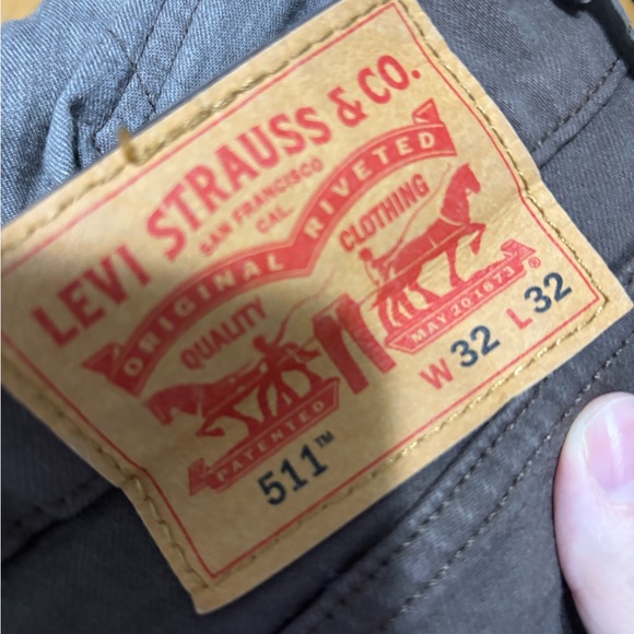 2/25$ Levi's Chocolate Brown 511 Jeans - Picture 2 of 3